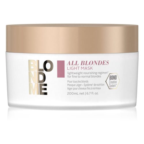 Schwarzkopf BLONDME All Blondes Light tápláló hajpakolás vékonyszálú és normál hajra 200ml