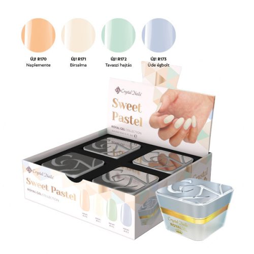 Sweet Pastel Crystal Nails Royal Gel készlet (4x4,5ml)