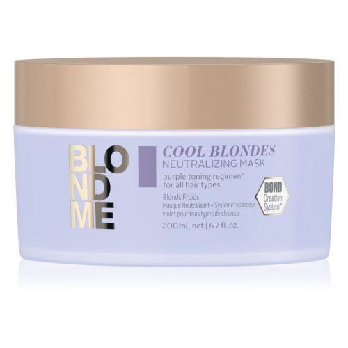 Schwarzkopf BLONDME Cool Blondes tápláló hajpakolás 200ml