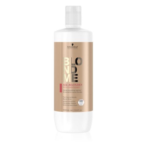 Schwarzkopf BLONDME All Blondes Rich kondícionáló vastag szálú hajra 1000ml