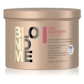   Schwarzkopf BLONDME All Blondes Rich hajpakolás vastag szálú hajra 500ml