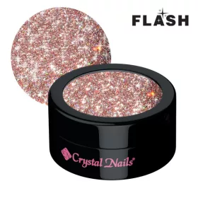 Crystal Nails Flash glitters 3 - rózsaszín