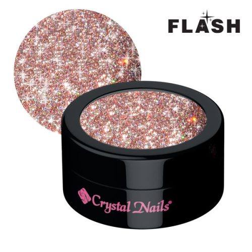 Crystal Nails Flash glitters 3 - rózsaszín
