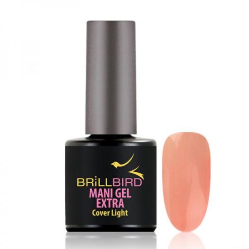 BrillBird Mani Gel Extra - Cover Light 8 ml - Saját köröm erősítő gél lakk alap