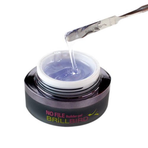 BrillBird No File Builder gel - Clear - reszelésmentes műköröm építő zselé 5ml