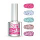 Crystal Nails Confetti Top Gel - Matte Black 4ml