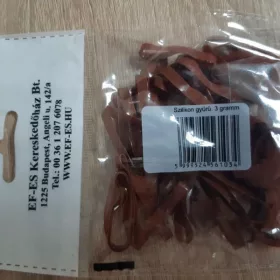 Ef-es szilikon gyűrű barna vastag