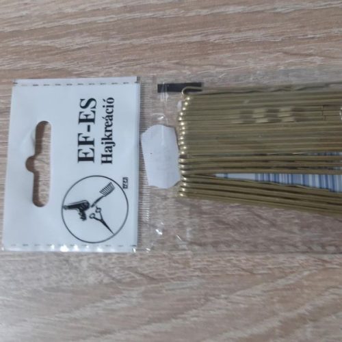 Ef-es arany hullámcsat egyenes 5cm 20 db
