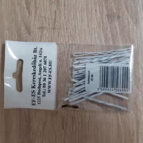 Ef-es fehér hullámcsat egyenes 5cm 20 db