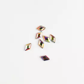   BrillBird Műköröm Formakövek (10 db-os) rhombus 3x5mm clear AB