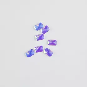   BrillBird Műköröm Formakövek (10 db-os) emerald 4x6mm pink AB