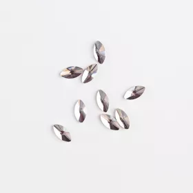   BrillBird Műköröm Formakövek (10 db-os) navette 3x6mm clear