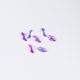 BrillBird Műköröm Formakövek (10 db-os) navette 3x6mm pink AB