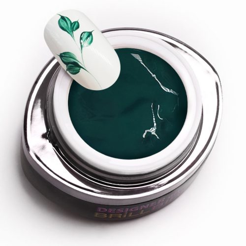 BrillBird Designer Gel 28 - smaragdzöld festőzselé (emerald) 4,5ML