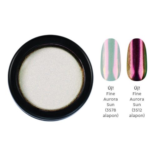 Crystal Nails ChroMirror króm pigmentpor - Fine Aurora Sun