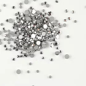   BrillBird Műköröm Strasszkő mirror silver (100 db-os) SS5