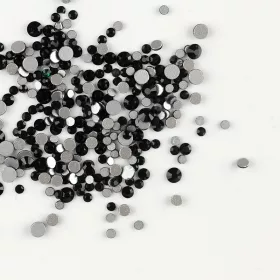 BrillBird Műköröm Strasszkő black (100 db-os) SS3