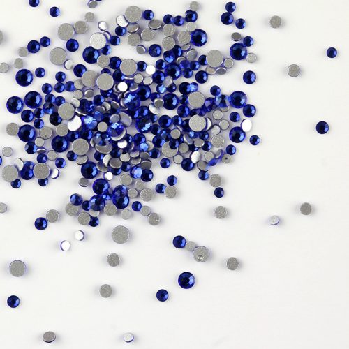 BrillBird Műköröm Strasszkő electric blue (100 db-os) SS8
