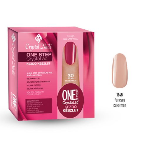 No Buffer Crystal Nails ONE STEP CrystaLac Starter Készlet #1S45