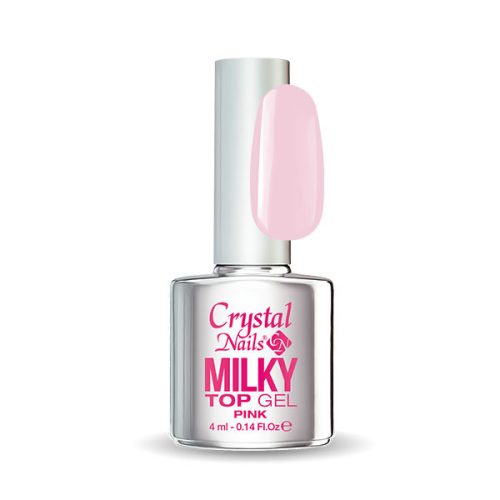 Crystal Nails Milky Top Gel - Pink 4ml