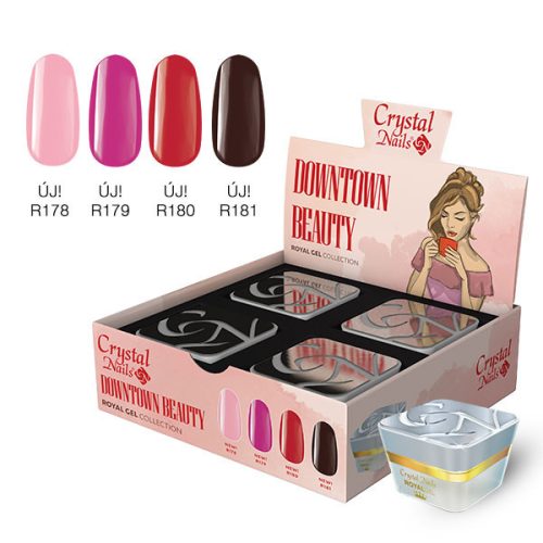 Downtown Beauty Crystal Nails Royal Gel készlet (4x4,5ml)