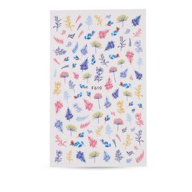 Crystal Nails köröm matrica (F610) színpompás mező