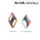 NOVA Crystal Gems Formakő - 3x5mm rombusz (crystal AB)