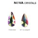 NOVA Crystal Gems Formakő - 3x5mm csepp (crystal AB)