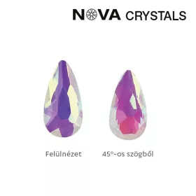 NOVA Crystal Gems Formakő - 3x5mm csepp (aurora)