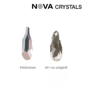 NOVA Crystal Gems Formakő - 2x6mm csepp (crystal)