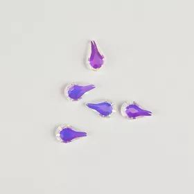   BrillBird Műköröm Formakövek (10 db-os) drop 5x8mm pink AB