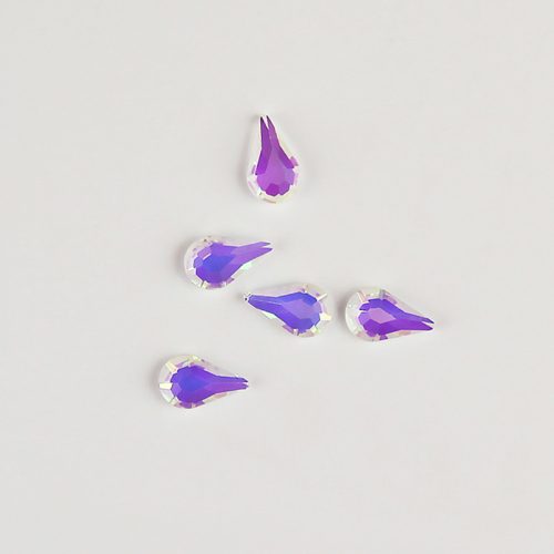 BrillBird Műköröm Formakövek (10 db-os) drop 5x8mm pink AB