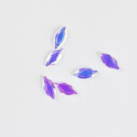   BrillBird Műköröm Formakövek (10 db-os) navette 3,4x8mm pink AB