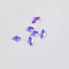   BrillBird Műköröm Formakövek (10 db-os) rhombus 8x5mm pink AB