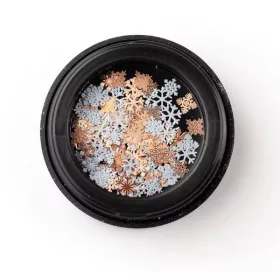 BrillBird Snowflake díszítő - rosegold & white