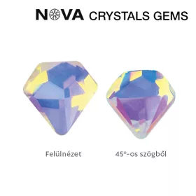 NOVA Crystal Gems Formakő - 5mm gyémántalakú (aurora)