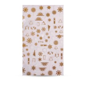 Crystal Nails köröm matrica (F-716) téli csillagok