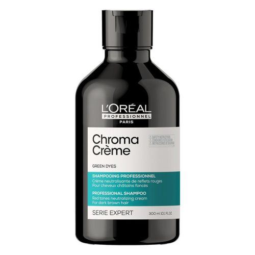 L'Oréal Professionnel Chroma Créme Green Dyes zöld sampon barna és fekete hajra 300ml
