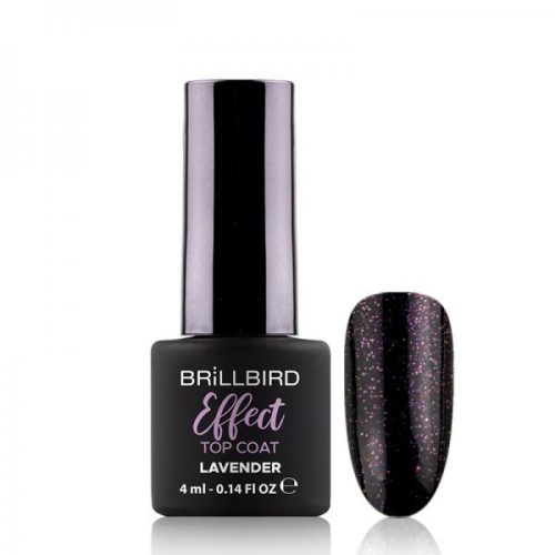 BrillBird Effect Top Coat - Lavender 4 ml