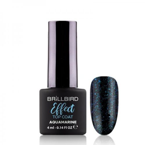 BrillBird Effect Top Coat - Aquamarine 4 ml