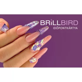 BrillBird Időpontkártya - Lila köves