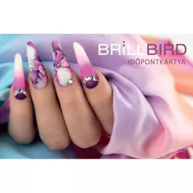 BrillBird Időpontkártya - Lila-fehér