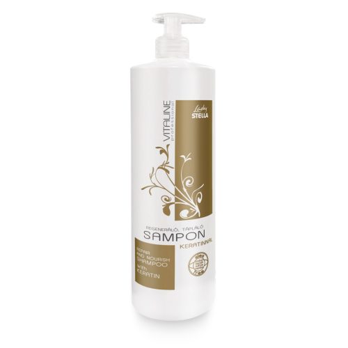 Lady STELLA Vitaline Sampon Hajregeneráló keratinnal 1000ml pumpás