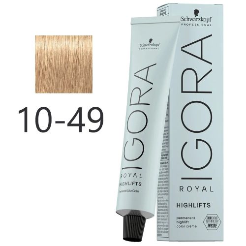 Schwarzkopf Igora Royal Highlifts krémhajfesték 60ml - 10-49