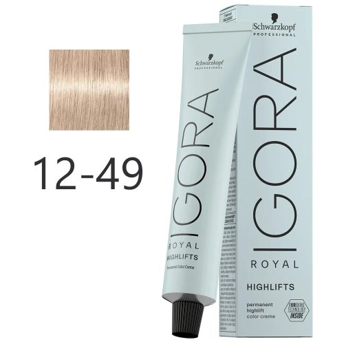 Schwarzkopf Igora Royal Highlifts krémhajfesték 60ml - 12-49