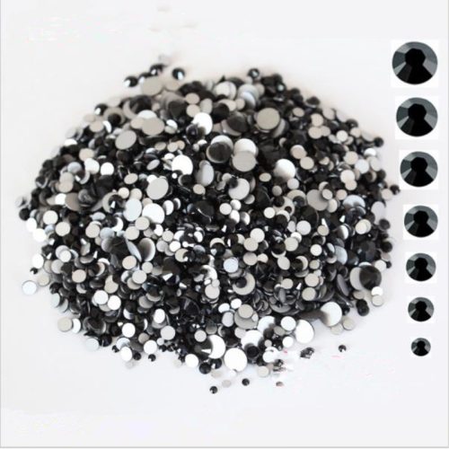 Körömkő strassz 720db mix Black