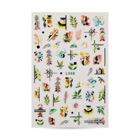 Crystal Nails köröm matrica (L048) Jungle vibes