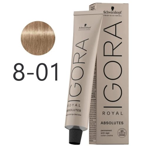 Schwarzkopf Igora Royal Absolutes krémhajfesték 60ml - 8-01