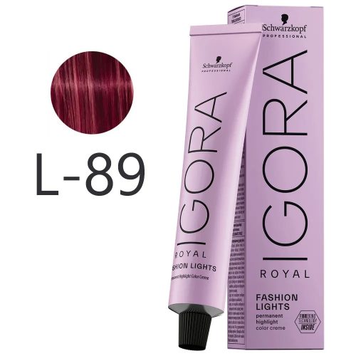 Schwarzkopf Igora Royal Fashion Lights krémhajfesték 60ml - L-89