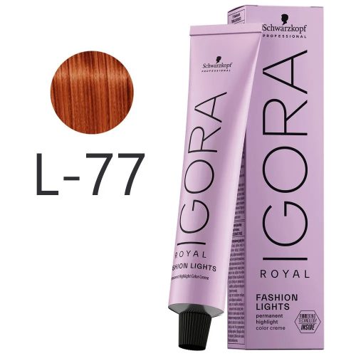 Schwarzkopf Igora Royal Fashion Lights krémhajfesték 60ml - L-77